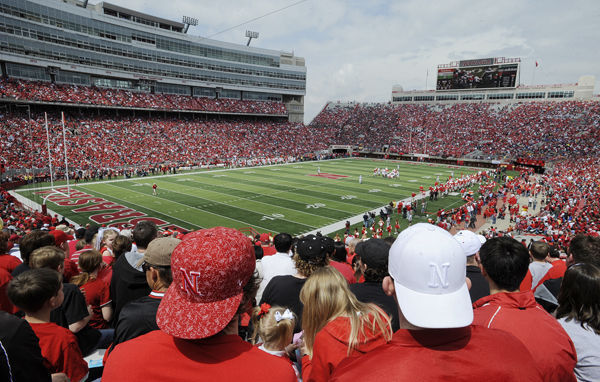 Stadium crowd in April 2009
